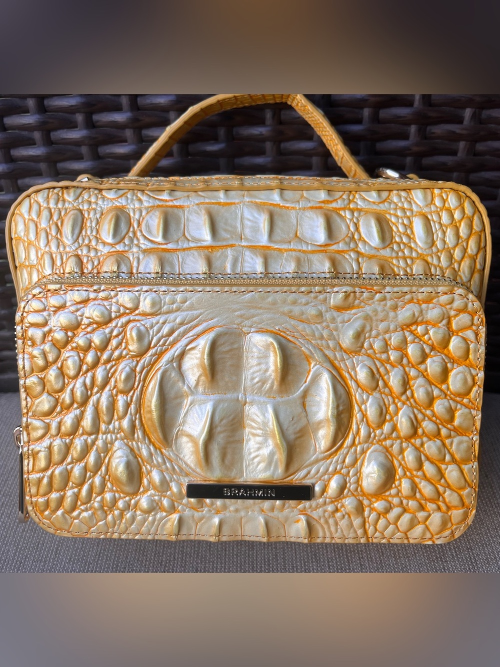 NWT BRAHMIN TORI in LEMON DROP MELBOURNE